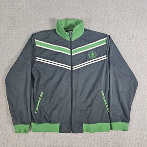 Oneill Track Jacket Soccer/Futbol Style Mens Size XL Green/Gray Coogi Style Y2K - Picture 1 of 10