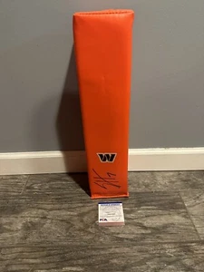 SAM HOWELL SIGNED TOUCHDOWN PYLON WASHINGTON COMMANDERS PSA/DNA COA AUTOGRAPHED - Picture 1 of 3