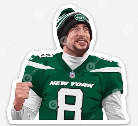 Aaron Rodgers NY JETS MAGNET - NEW YORK JETS NFL Vinyl Magnet new Cover