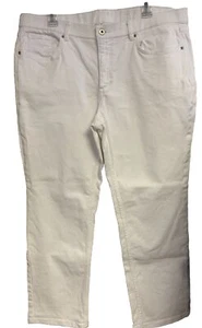 Denim & Co. Women's Petite Jeans 16P Easy Utility Jean White A596323 - Picture 1 of 10