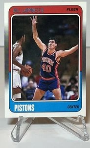1988-89 Fleer Basketball #42 Bill Laimbeer Detroit casi nuevo-como nuevo - ¡agudo! Paquete fresco - Imagen 1 de 2