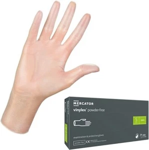 MERCATOR Vinylhandschuhe, Größe-S- VINYLEX Puderfrei, latexfrei, glatt - Bild 1 von 4