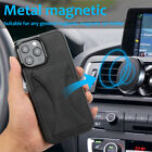 For iPhone 15 Pro Max 14 12 XR 7 Magnetic Hybrid Cover Case Leather Card Wallet