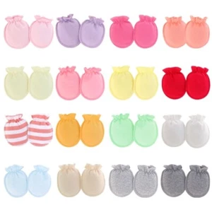 5Pair Infant Gloves Set Unisex Baby Non-Scratching Gloves Newborns Shower - Picture 1 of 9