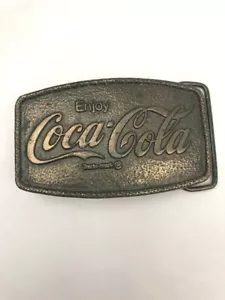 Vintage Coca Cola Belt Buckle James Lind Wyoming Studio Art Works B-31 1974 - Picture 1 of 9