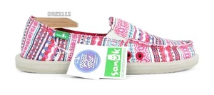 Sanuk Donna Blanket Raspberry Lanai Blanket Shoes Womens Size 9 -NEW- - Picture 1 of 3