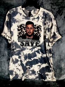 Somebody Save Me Unisex Music Tye Dyed Bleached T-Shirt Size Adult Extra Large - Picture 1 of 10