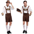 Herre Oktoberfest Costume Bavarian Lederhosen Beer Octoberfest Fancy Kleider: *