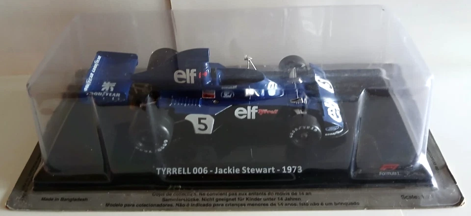 Die cast 1/24 FORMULA 1 - TYRRELL 006 - JACKIE STEWART - 1973 - [027] - Immagine 1 di 1