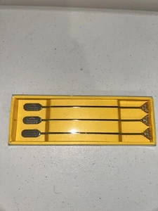 Jack Daniels Tennessee Honey Whiskey Cocktail Stirrers Swizzle Sticks 3 Pieces - Picture 1 of 7