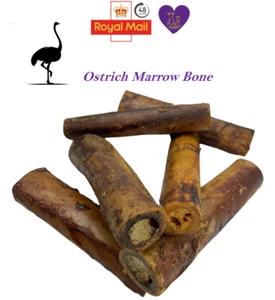 Premium Ostrich Marrow Bone 100% Natural Long Lasting Dog Chew Durable Strong - Picture 1 of 11