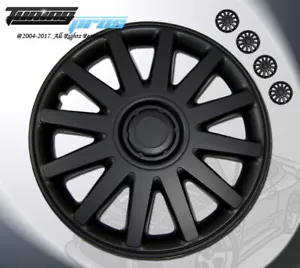 16" Inch Matte Black Hubcap Wheel Cover Rim Covers 4pc, Style Code 610 16 Inches - Picture 1 of 4