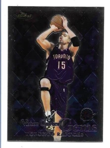 1999-00 Topps Finest Gems SP Vince Carter #166 Toronto Raptors Salón de la fama - Imagen 1 de 2