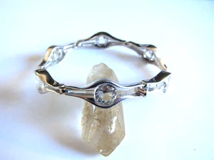 Apartes Armband Silber 925 + Bergkristall signiert - Bild 1 von 3