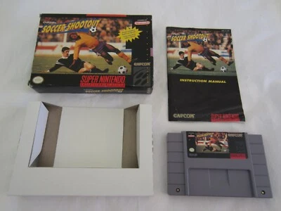 Capcom's Soccer Shootout (SNES) Super Nintendo CIB Complete Box 1994 RARE - Image 1 of 4