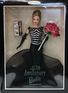 40th Anniversary Barbie, Brunette 1999 Blond, Mattel 21384 - Picture 1 of 2