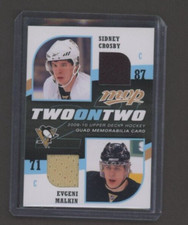 2009-10 Upper Deck MVP Two on Two Jerseys #JDGCM Crosby/Malkin/Dubinsky/Gaborik