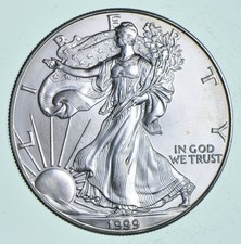 Better Date 1999 American Silver Eagle 1 Troy Oz .999 Fine Silver *070