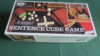 Vintage Scrabble Sentence Cube Game 1971 Selchow & Righter Excellent Condition! - Image 1 of 4