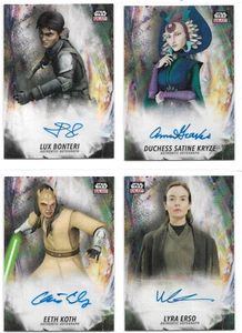 Star Wars : Galaxy Autograph Card Selection NM Topps - Picture 1 of 20