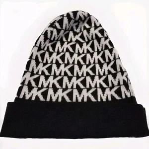 Cappello/Berretto Michael Kors Beanie Donna Taglia Unica Nero/Bianco - Foto 1 di 2