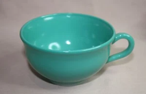 Vintage HAZEL ATLAS CUP GLASS TEAL BLUE GLASS - Bild 1 von 2
