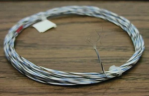 25 pies 26 AWG Hebrado Plateado Alambre PTFE Blanco Azul Negro 19 hebras - Imagen 1 de 2
