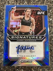 2021 Panini Prizm UFC JOANNA JEDRZEJCZYK Signatures AZUL autógrafo automático #17/35 - Imagen 1 de 2