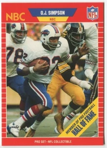 1989 Pro Set Announcers #29 O.J. Simpson Buffalo Bills - Picture 1 of 2
