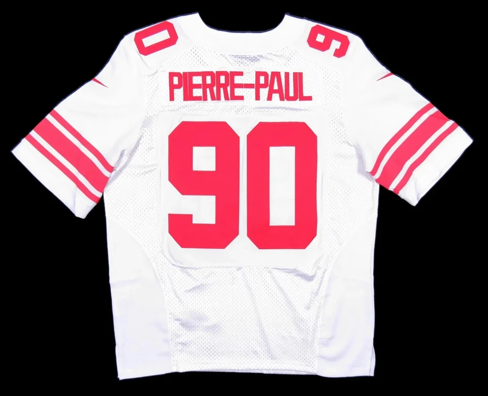 全新无标签 Jason Pierre-Paul 纽约巨人队 NFL 足球 Nike On Field #90 球衣 40 — 第 1/4 张图片