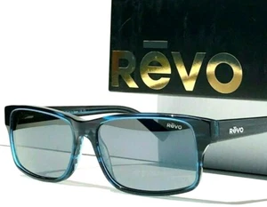 NEW* Revo FINLEY G Blue Horn polished POLARIZED GLASS Grey Sunglass 1112 05 GY - Picture 1 of 12