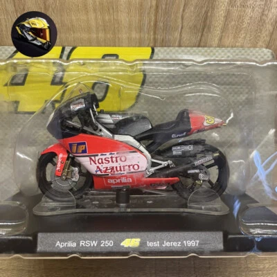 Diecast miniature motoGP valentino rossi 46 aprilia rsw250 test jerez 1997 1:18 - Image 1 of 2