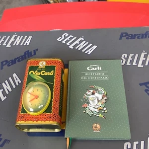 OLIO CARLI Lattina Orologio Pubblicitari e Libro Ricette - Foto 1 di 5