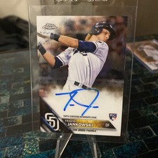 🔥 🔥2016 Topps Chrome Rookie Auto Travis Jankowski #RA-TJ Rookie Auto RC 🔥🔥🔥
