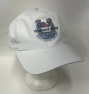 VINEYARD VINES Hat KENTUCKY DERBY 145th White Embroidered Logo Horse Racing  - Picture 1 of 9