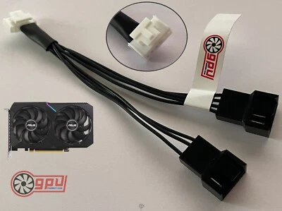 ASUS RTX 3060 / 3060 Ti Mini V2 - 6 PIN PWM Fan Deshroud Adapter Cable - Image 1 of 4