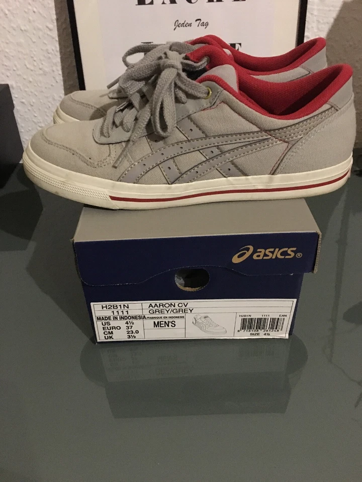 Asics Sneaker Style Running Aaron CV Grey Men 37 Neuwertig - Bild 1 von 4