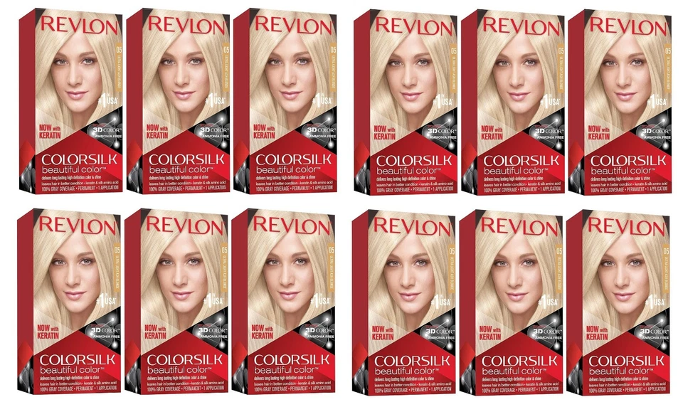 Colorsilk Permanent Haircolor Ultra Light Ash Blonde 05 11a by Revlon