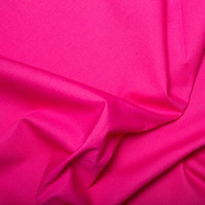 100% Cotton Poplin Fabric Plain - CERISE - Bright Pink Craft Fabric Material - Picture 1 of 3