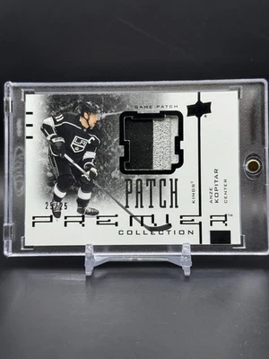 2021-22 UD Premier Anze Kopitar Game Patch Black 25/25 #AJ-AK 3 Color - Image 1 of 2