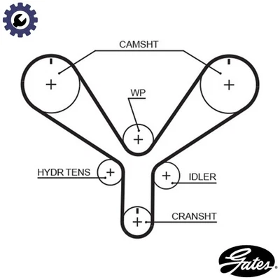 TIMING BELT T286 FOR HONDA ACCORD/VI/Mk/VII J30A1 3.0L 6cyl ACCORD VI - Image 1 of 4