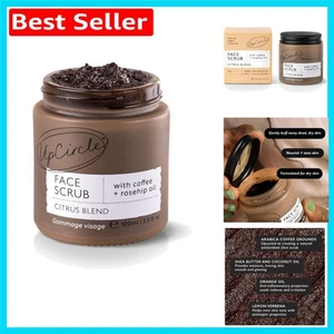 Organic Citrus Face Scrub 100ml - Soothing Exfoliant for Dry, Dehydrated Skin - Picture 1 of 7