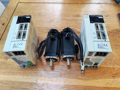 Mitsubishi 400watt Servo Motors and Drivers - Image 1 of 4