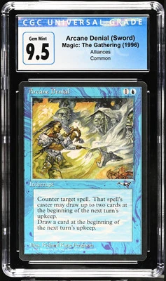 ARCANE DENIAL (Sword) Alliances C CGC 9.5 MTG [Nostalgium] - Image 1 of 2