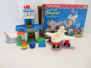 Vintage Fisher Price Little People Airport #2558 1991 Complete - Picture 1 of 14