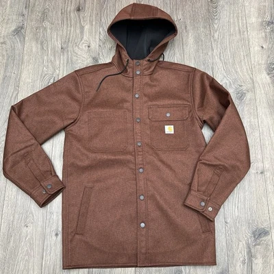 Carhartt Jacket Sz Small Mens Brown Rain Defender Relaxed Fit Heavyweight Hooded - Image 1 of 4