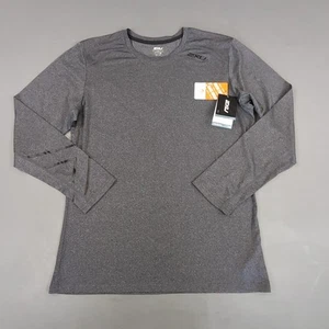 2XU Hiking Shirt Mens Lage Grey Long Sleeve Activewear Compression Run Gym New - Picture 1 of 17
