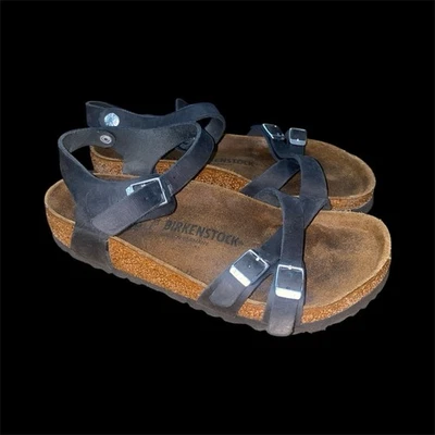 Sandálias femininas Birkenstock Rio Slingback Mayari pretas tamanho 39 EUA 8 - Imagem 1 de 4