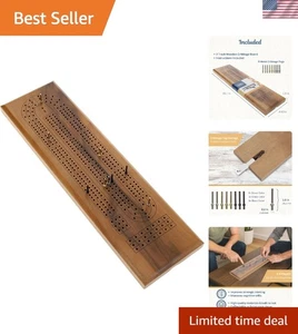 Classic Wooden Board Game for Adults - Cribbage Set - Picture 1 of 10