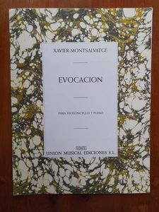 Montsalvatge Evocation per violoncello e pianoforte publ UME - Foto 1 di 1
